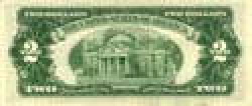 2 Dollars; Issue of 1953-63; (red seal)