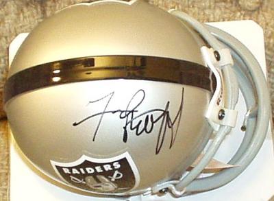 Fred Biletnikoff autographed Oakland Raiders mini helmet