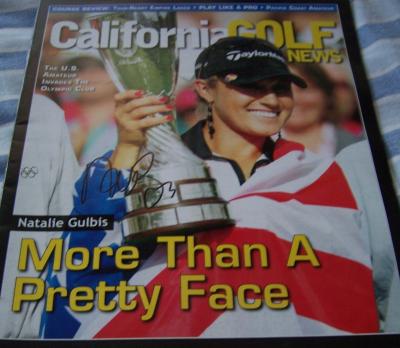 Natalie Gulbis autographed 2007 California Golf News magazine