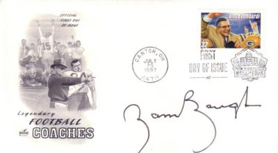 Sammy Baugh autographed 1997 Vince Lombardi First Day Cover cachet