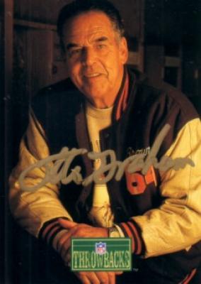 Otto Graham autographed Cleveland Browns 1992 Pro Line card