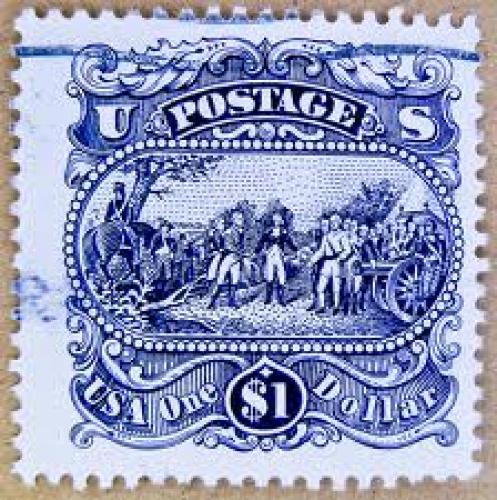 Stamps;  Wonderful stamp USA $ 1.00 Dollar u.s. postage stamps 