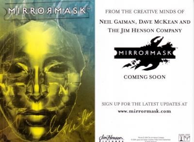 MirrorMask movie 2004 4x6 promo card