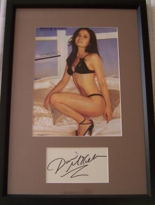 Danica McKellar autograph matted & framed with 8x10 lingerie photo