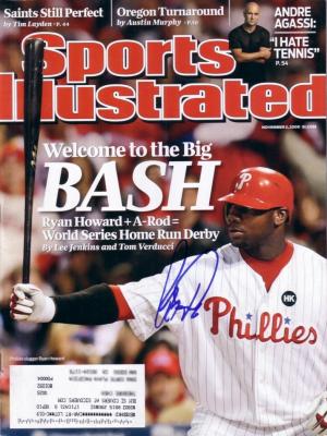 Ryan Howard autographed Philadelphia Phillies 2009 Sports Illustrated