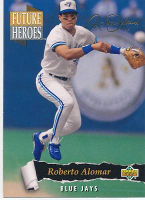 Roberto Alomar 1993 Upper Deck Future Heroes insert card
