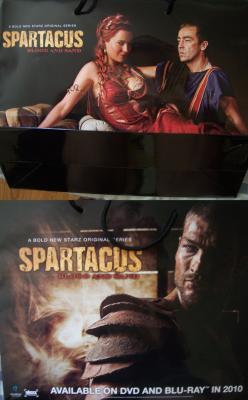 Spartacus 2010 Comic-Con Starz 2 sided promo bag