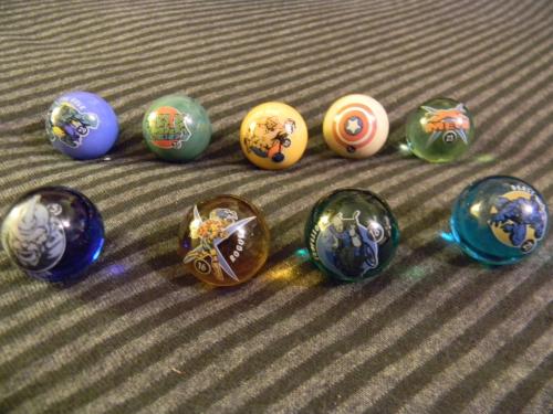 Comic Marbles 9 all together