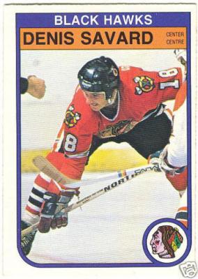 Denis Savard Chicago Blackhawks 1982-83 OPC card #73