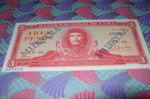 Cuba 3 Pesos specimen