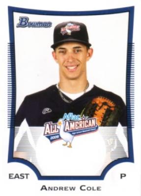 Andrew (A.J.) Cole 2009 AFLAC Bowman Rookie Card