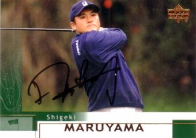 Shigeki Maruyama autographed 2002 Upper Deck golf card