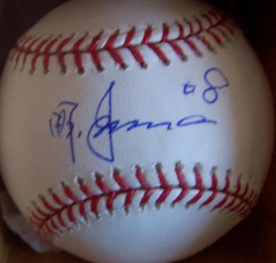 Akinori Iwamura autographed MLB baseball