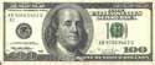 100 Dollars; Issue of 1996-1999; (enlarged portraits)