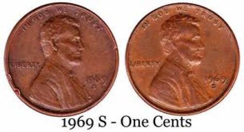 Coins; RARE- 1969 S Mint ONE CENT USA Coins - Dilsukh Nagar