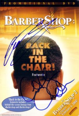 Cedric the Entertainer & Anthony Anderson autographed Barbershop promo DVD