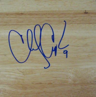 Chucky Atkins autographed 6x6 basketball hardwood floor