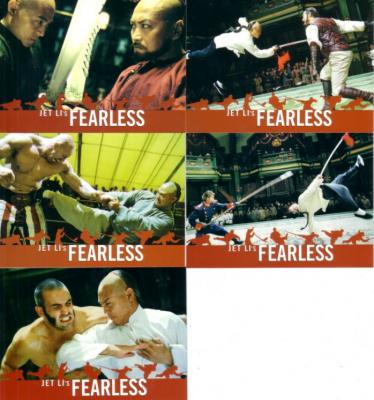 Fearless movie (Jet Li) 2006 Comic-Con promo card set (5)