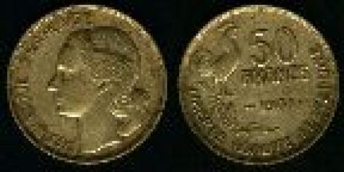 50 francs; Year: 1950-1958; (km 918.1)