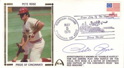 Pete Rose autographed Cincinnati Reds 1978 Pride of Cincinnati cachet envelope
