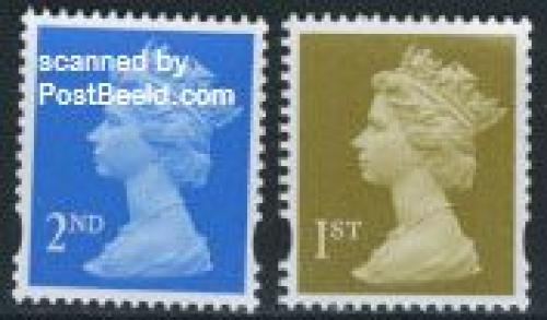 Definitives 2v (with Royal mail text over stamp)