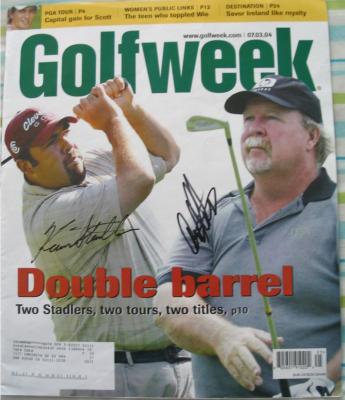 Craig Stadler & Kevin Stadler autographed Golfweek magazine