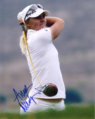 Anna Nordqvist autographed 8x10 golf photo