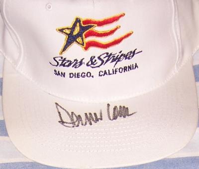 Dennis Conner autographed Stars & Stripes cap or hat
