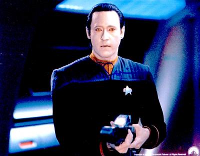 Brent Spiner autographed 8x10 Star Trek Next Generation Commander Data photo