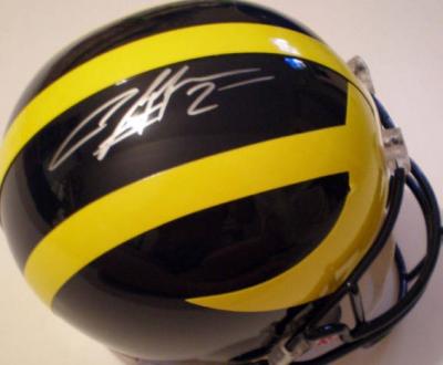 Charles Woodson autographed Michigan Wolverines full size helmet (Mounted Memories)