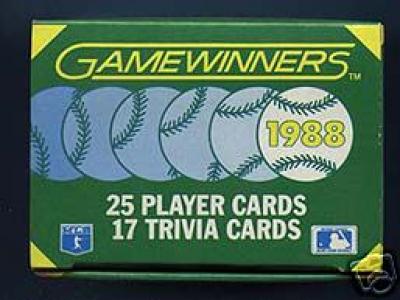1988 Sportflics Gamewinners set of 25 cards (Will Clark Roger Clemens Rickey Henderson Mike Schmidt)