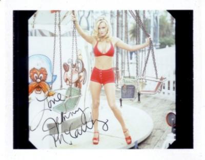 Jenny McCarthy autographed 1996 swimsuit calendar test photo
