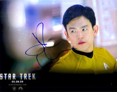 John Cho autographed Star Trek 8x10 Sulu photo