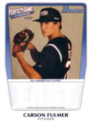 Carson Fulmer 2011 Perfect Game Topps Bowman Rookie Card (AFLAC)
