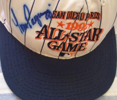 Tom Pagnozzi (Cardinals) autographed 1992 All-Star Game cap