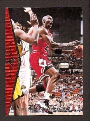 Michael Jordan Bulls 1994-95 SP He's Back insert card MJ1