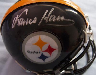 Franco Harris autographed Pittsburgh Steelers mini helmet