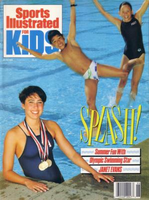 Janet Evans 1989 Sports Illustrated for Kids magazine