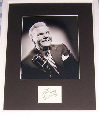 Paul Harvey autograph matted & framed with 8x10 photo
