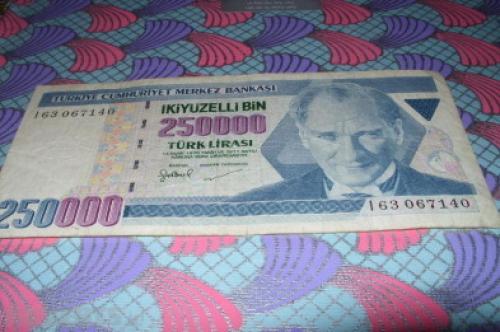 Turkey-250,000 liras-1970/98/2000