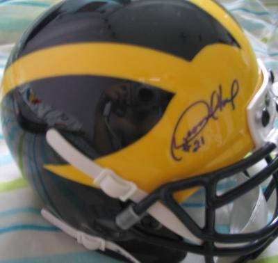 Desmond Howard autographed Michigan Wolverines mini helmet