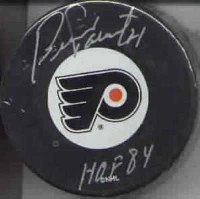 Bernie Parent autographed Philadelphia Flyers puck