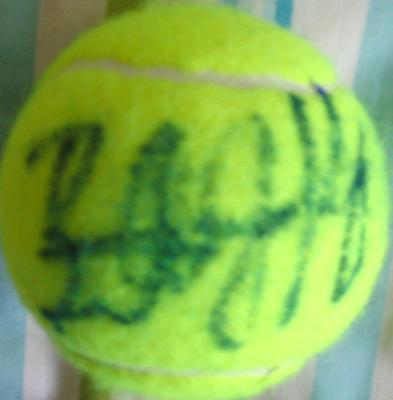 Billie Jean King autographed tennis ball