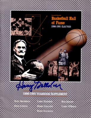 Harry Gallatin autographed 1991 Basketball Hall of Fame Yearbook supplement