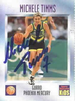Michele Timms autographed 1997 Sports Illustrated for Kids card