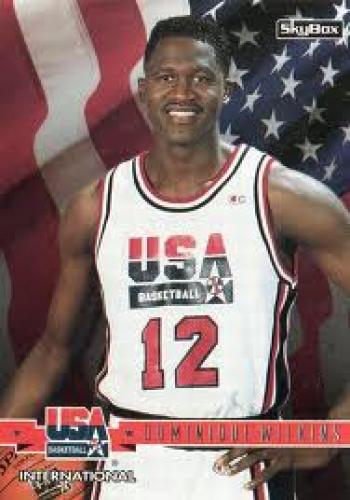 Basketball Card;  Dominique Wilkins olympic basketball card