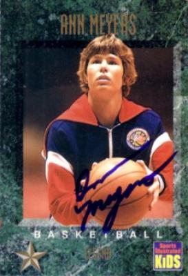 Ann Meyers autographed 1994 Sports Illustrated for Kids card