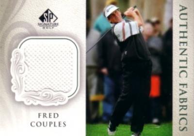 Fred Couples 2004 SP Signature golf Authentic Fabrics tournament worn shirt card