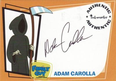 Adam Carolla Family Guy certified autograph card