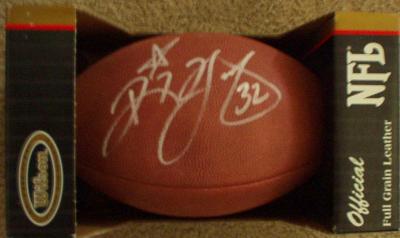 Ricky Watters autographed NFL game football